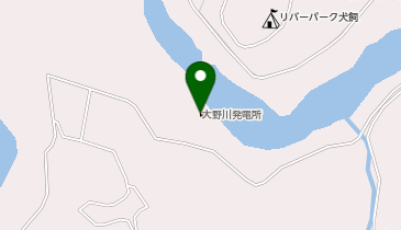 大分県企業局大野川発電所の地図画像