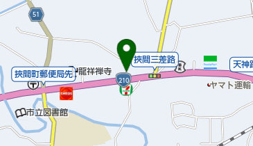 十五万石挾間店の地図画像