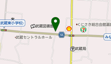 大分県農業協同組合東部事業部 南部農機センター 武蔵の地図画像