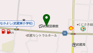 国東市役所 武蔵総合支所 国東市 隣保館の地図画像