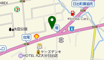 日出町中央公民館の地図画像