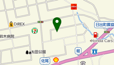 サンガーデン日出店の地図画像