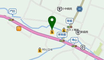 軽食まーさんどーの地図画像