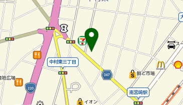 アロマフルールの地図画像