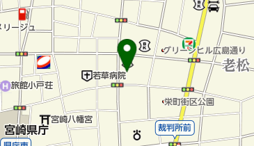 日本赤十字社宮崎県支部の地図画像