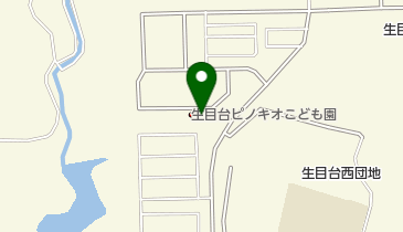生目台西自治公民館の地図画像