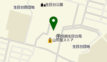 宮崎市立公民館等 生目台地区交流センターの地図画像
