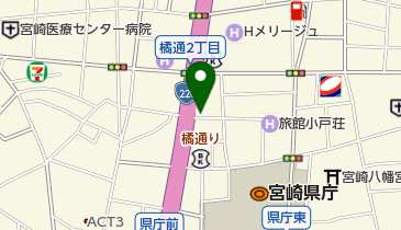 岡元靴店の地図画像