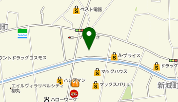 つるやゴルフ宮崎店の地図画像