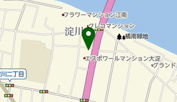大淀ユーザー車検代行の地図画像