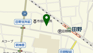 田野天建神社社務所の地図画像