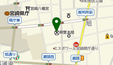共同通信社宮崎支局県警の地図画像