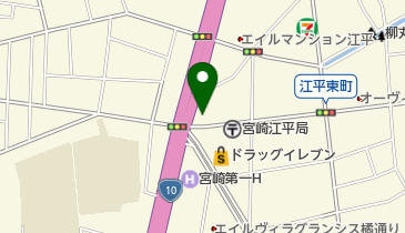 美容室やどかり 江平店の地図画像