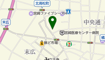 株式会社アイ・エムカード宮崎支店の地図画像