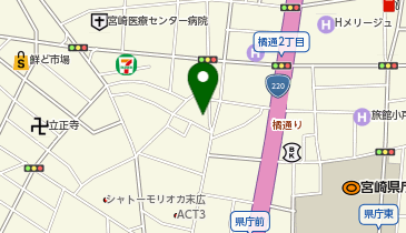 漢方のおかもとの地図画像