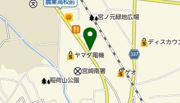 大衆理容 赤江店の地図画像