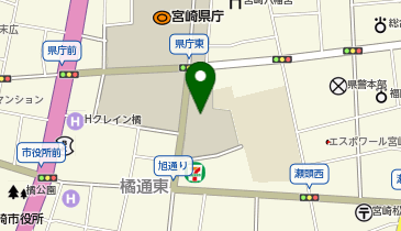 宮崎県庁 企業局 総務課 総務・管財担当の地図画像