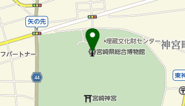 宮崎県埋蔵文化財センター分館の地図画像