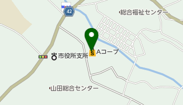 昭産商事株式会社Aコープ山田店の地図画像