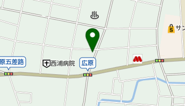 大衆理容広原店の地図画像