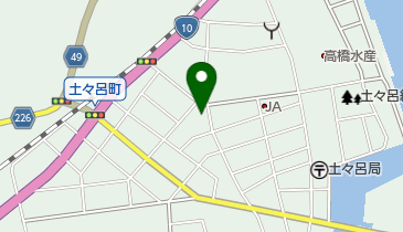 土々呂サービスの地図画像