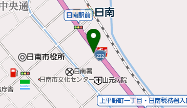 大衆理容日南店の地図画像