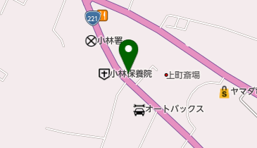 明日花美容室の地図画像