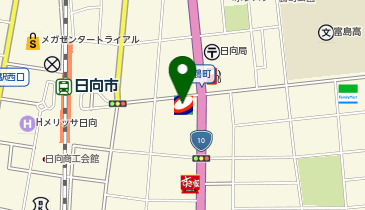 大洋石油 日向給油所の地図画像