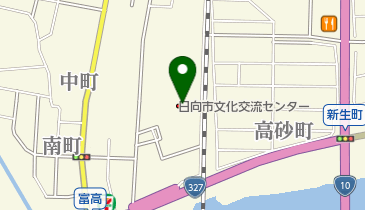 日向市立 中央公民館の地図画像