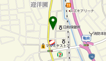 ながおか動物病院の地図画像