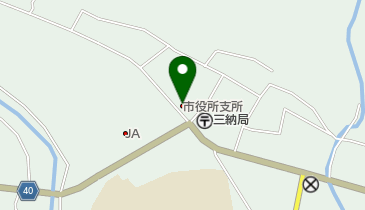 三納地区館の地図画像