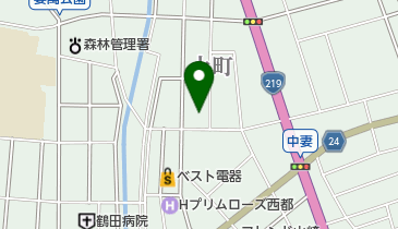 杉安堰土地改良区の地図画像