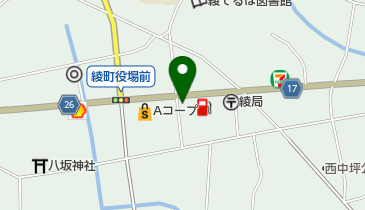 衣料のこまつの地図画像