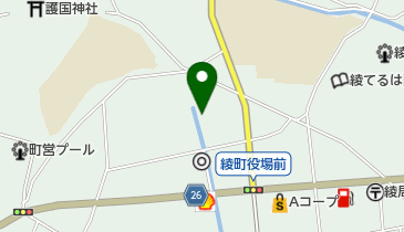 綾町児童館の地図画像