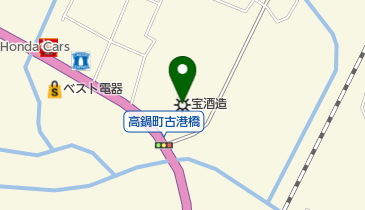 宝酒造労組高鍋支部の地図画像