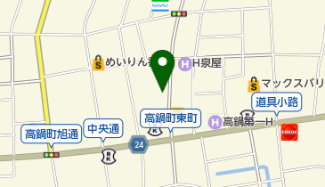 ムーミンベーカリーの地図画像