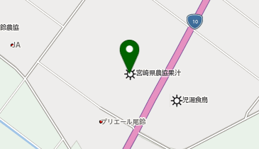 宮崎県農協果汁株式会社の地図画像
