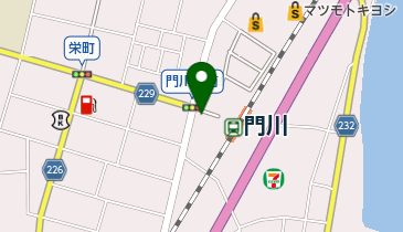 門屋衣料品店の地図画像