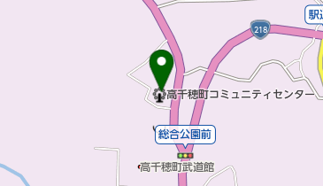 高千穂町役場 高千穂町コミュニティセンターの地図画像