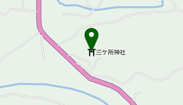 三ケ所神社社務所の地図画像