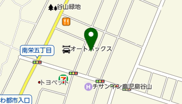 日本板硝子南九州販売株式会社の地図画像