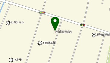 株式会社西川海陸輸送鹿児島第一物流センターの地図画像