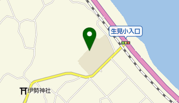 生見地区公民館の地図画像