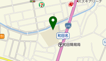 和田校区公民館の地図画像