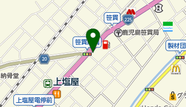 新極真会鹿児島支部谷山道場の地図画像