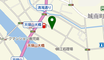 橋上美容室の地図画像