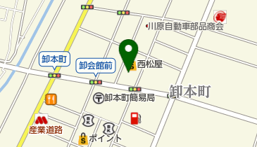 ラサラ卸本町店の地図画像