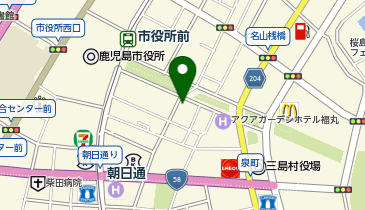 ヘアーサロン代の地図画像