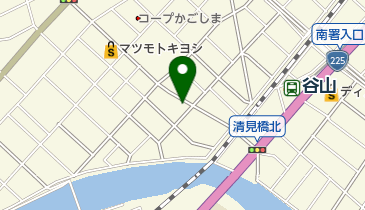 とまり理容所谷山支店の地図画像