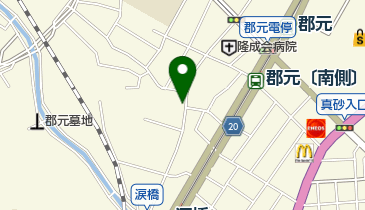 ヘアーサロンリュウの地図画像
